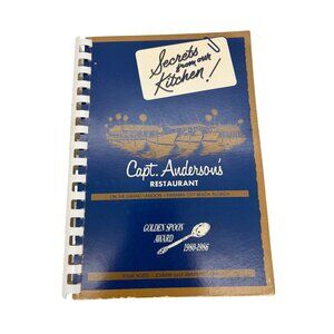 Vintage 1987 Captain Anderson's Restaurant Cookbook Panama City Beach FL